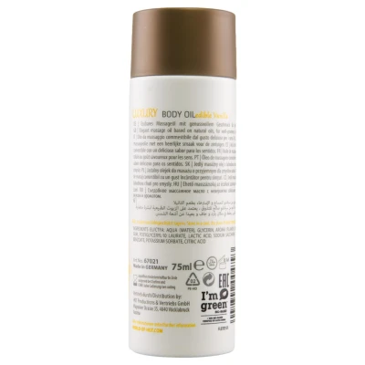 HOT - Shiatsu Luxury - ehető masszázsolaj - vanília (75 ml)