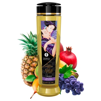 Shunga - erotikus masszázsolaj egzotikus gyümölcs illattal (240 ml)