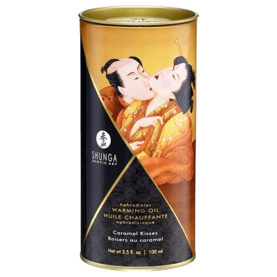 Shunga - melegítő erotikus masszázsolaj karamell illattal (100 ml)