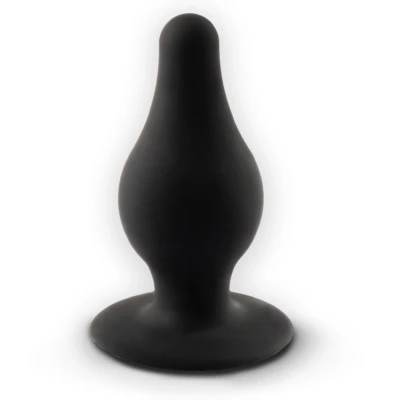 SILEXD Model 2 - hőre reagáló szilikon anál plug (fekete) - S