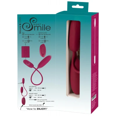 Smile Love Egg Duo - dupla vibrotojás anál és vaginális használatra