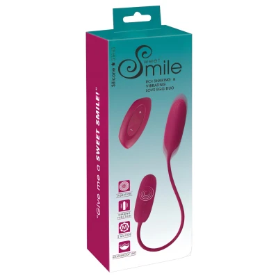 Smile Love Egg Duo - dupla vibrotojás anál és vaginális használatra