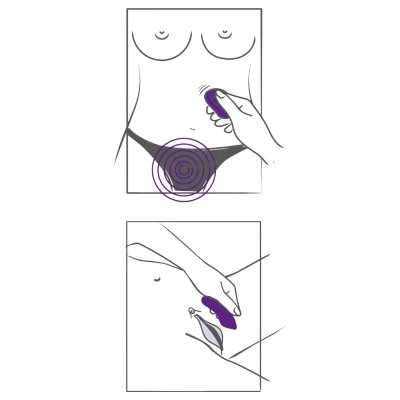 SMILE Panty - hordható akkus, rádiós csiklóizgató vibrátor (lila)
