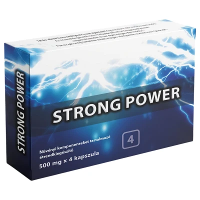 Strong Power Plus - étrend-kiegészítő kapszula férfiaknak (4 db)