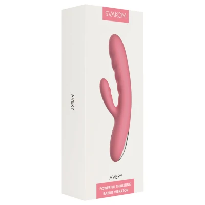 Svakom Avery - akkus, csiklókaros lökő vibrátor (pink)