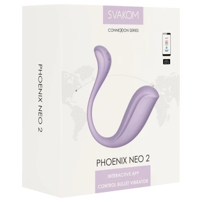 Svakom Phoenix Neo 2 - hordható app-vezérelt vibrotojás (lila)