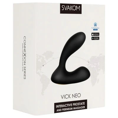 Svakom Vick Neo - akkus, app-vezérelt anál vibrátor (fekete)