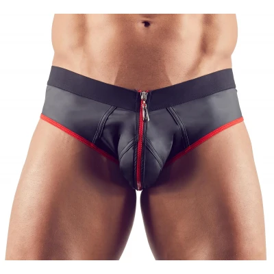 Svenjoyment - nyitott férfi alsó, jockstrap fehérnemű (fekete)