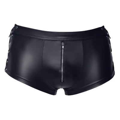Svenjoyment - oldalt fűzős fényes férfi boxer (fekete)