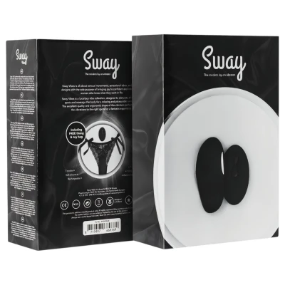 Sway No.3 - fekete akkus, rádiós bugyivibrátor nőknek (S-L)