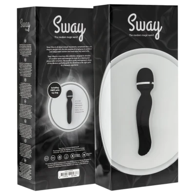 Sway No.4 Wand - akkus, masszírozó vibrátor (fekete)