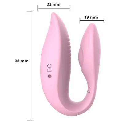 Erospace Sweet Play - app-vezérelt párvibrátor (pink)