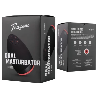 Teazers - melegítő funkciós műszáj maszturbátor férfiaknak (piros)
