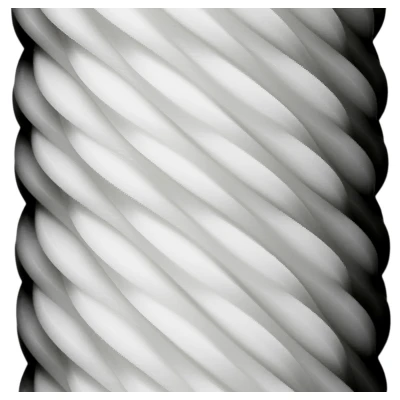 TENGA 3Dx Flow - hullámos mintás maszturbátor férfiaknak (fehér)