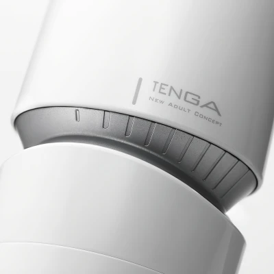 TENGA Aero - szuper szívó száj maszturbátor férfiaknak (fehér-ezüst)