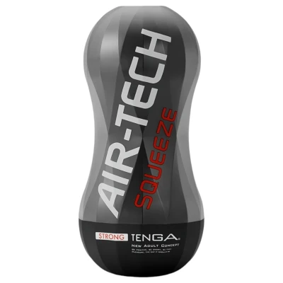 TENGA Air-Tech Squeeze Strong - szívó maszturbátor férfiaknak (fekete)