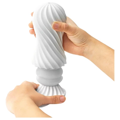 TENGA Flex - maszturbátor férfiaknak (fehér)
