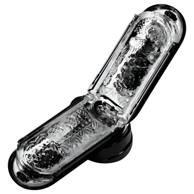 TENGA Flip 0 Electronic - automata maszturbátor férfiaknak (fekete)
