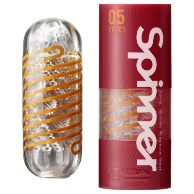 TENGA Spinner Beads - maszturbátor férfiaknak (átlátszó)