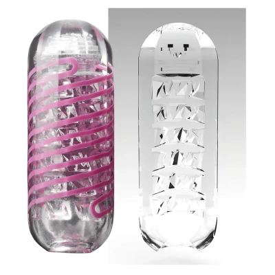 TENGA Spinner Brick - maszturbátor férfiaknak (átlátszó)