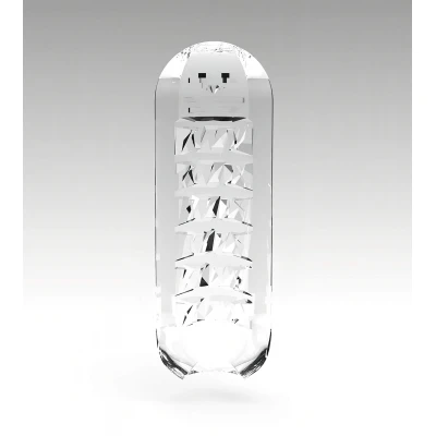 TENGA Spinner Brick - maszturbátor férfiaknak (átlátszó)