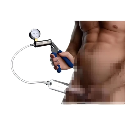 Tom Heavy Duty - péniszpumpa fém pumpakarral (átlátszó)