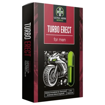 Turbo Erect - étrend-kiegészítő kapszula férfiaknak (6 db)