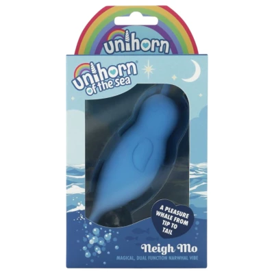 Unihorn Of The Sea - akkus narvál csiklóizgató vibrátor (kék)