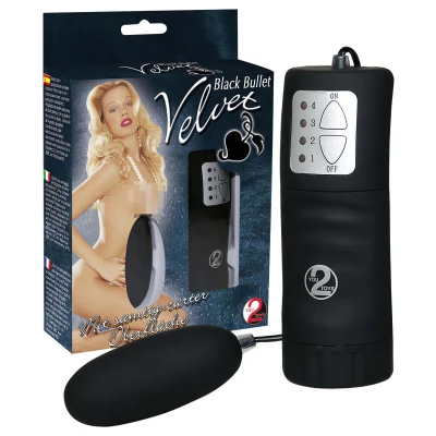 You2Toys Velvet - bársonyos bevonatú vibrotojás (fekete)