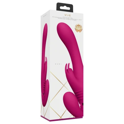 Vive Suki - felcsatolható vibrátor , tartópánt nélkül (pink)