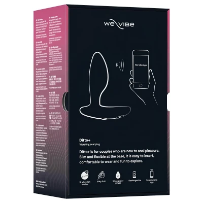 We-Vibe Ditto+ - app-vezérelt anál vibrátor (fekete)