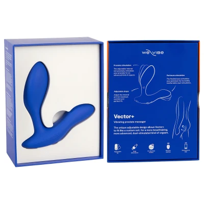 We-Vibe Vector+ - app-vezérelt prosztata masszírozó anál vibrátor (kék)