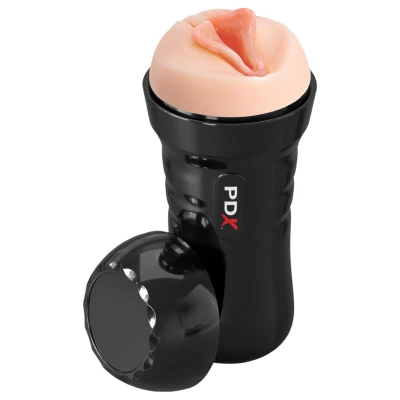 PDX Wet Pussies Super Luscious Lips - élethű műpunci maszturbátor (testszínű)