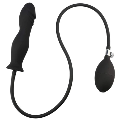 Erospace Wild Play - pumpálható anál plug (fekete)