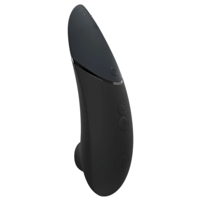 Womanizer Lust & Luxury - léghullámos csiklóizgató és párvibrátor szett (fekete)