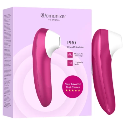Womanizer Pro - léghullámos csiklóizgató (pink)