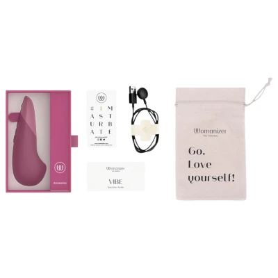 Womanizer Vibe - csikló vibrátor, csiklóizgató (pink)