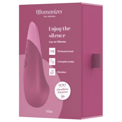 Womanizer Vibe - csikló vibrátor, csiklóizgató (pink)