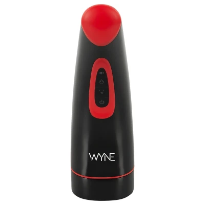 WYNE 03 - akkus, rezgő-szívó maszturbátor férfiaknak (fekete)