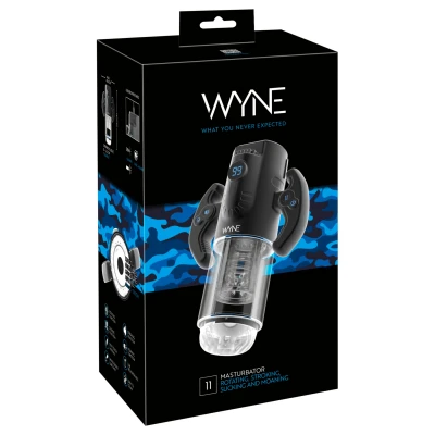 WYNE 11 - automata gamer maszturbátor férfiaknak (fekete)