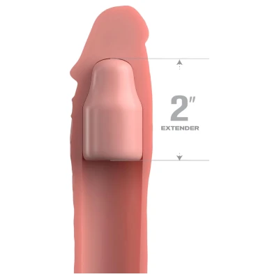 Pipedream X-TENSION Elite 2 - vágható hosszabbító péniszköpeny (testszínű)