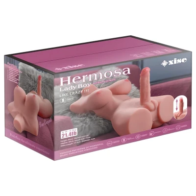 XISE Hermosa Lady Boy - vibrációs torzó lökő funkcióval maszturbátor
