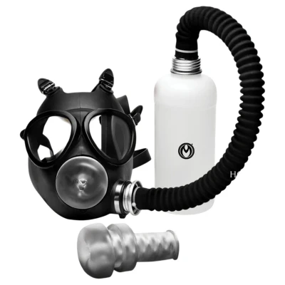 XR Brands - 2in1 szopó maszk és aromainhalátor (fekete)