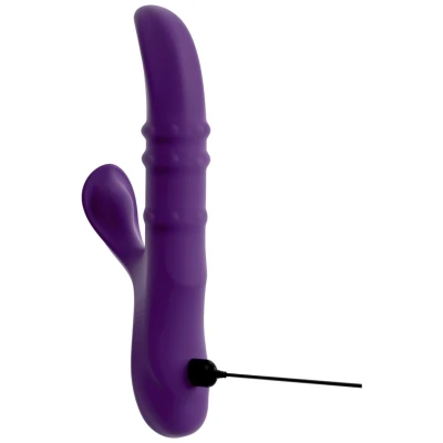 You2Toys - bólogató, mozgó gyűrűs csiklókaros vibrátor (lila)