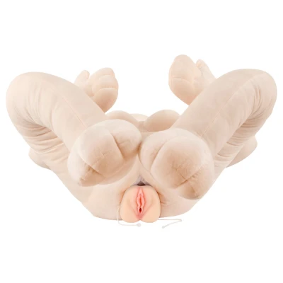 You2Toys - ölelhető plüss szexbaba maszturbátorral (testszínű)