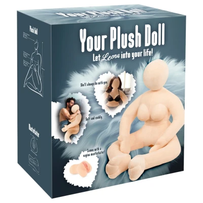 You2Toys - ölelhető plüss szexbaba maszturbátorral (testszínű)