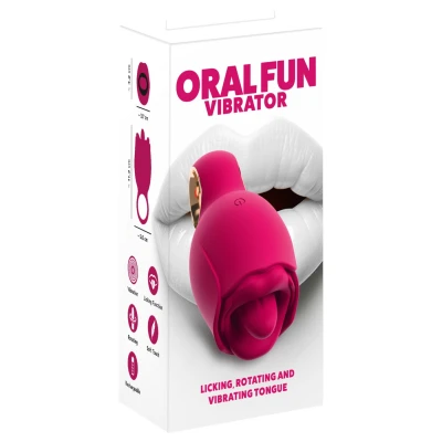 You2Toys Oral Fun - nyelves csiklóizgató vibrátor (rózsaszín)