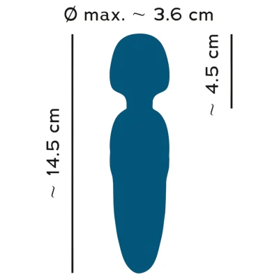 You2Toys Petite - akkus wand masszírozó vibrátor (kék)