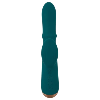 You2Toys Thumping Rabbit - gyűrűs, csiklókaros vibrátor (türkiz)