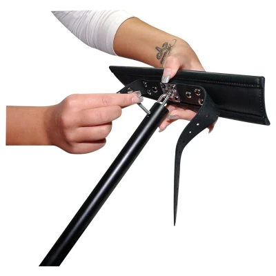 ZADO - nyak- kéz- és lábterpesztő, bondage szett (fekete)